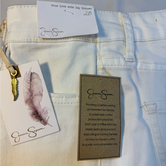 Jessica Simpson Women’s Cream Jeans, Size 28 (NWT): - Picture 5 of 10